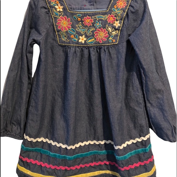 Maggie & Zoe Other - 4T chambray embroidered dress ribbon casual dress spring summer party